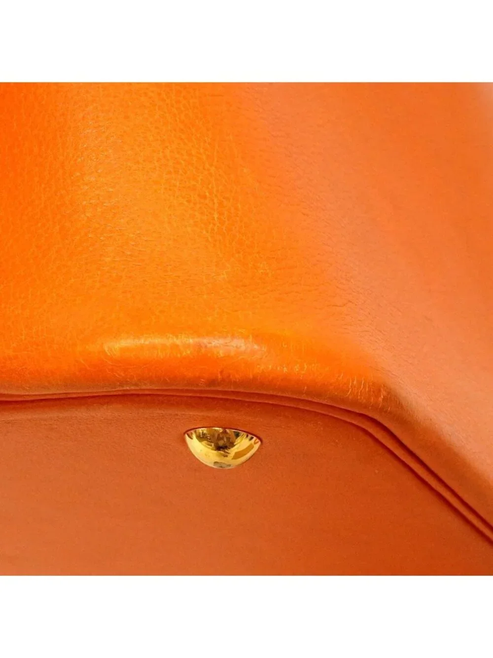 Hermes Handbag Bolide 35 Voga River Orange Gold
